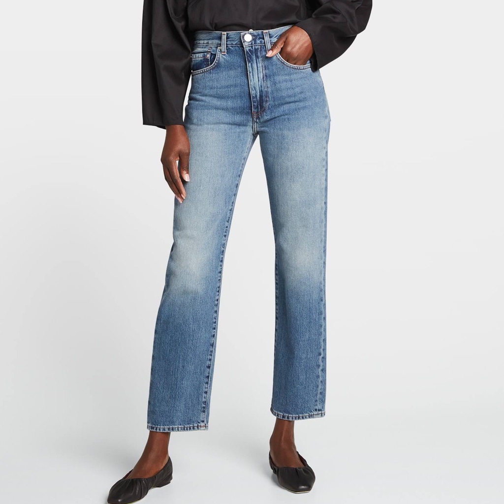 Toteme Light Blue Straight-Leg Jeans